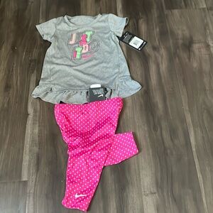 Nike matching set.